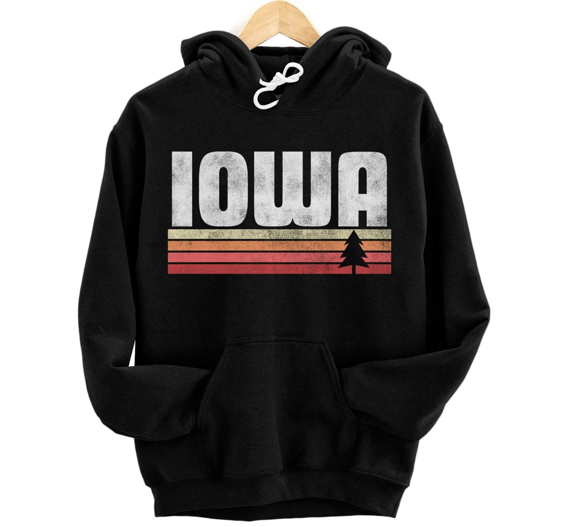 Iowa Retro Style Shirt Vintage 70s 80s 90s Home Pride Gift Pullover Hoodie