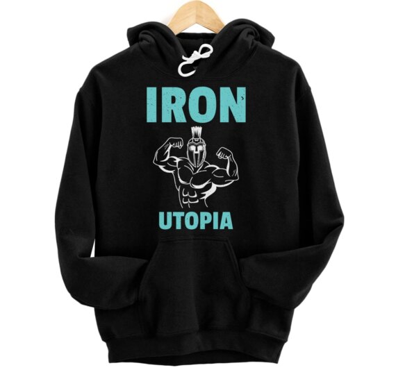 Iron Utopia Bodybuilding Gym Workout Muscle Bodybuilder Pullover Hoodie