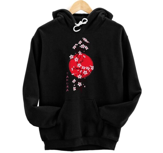 JAPAN SAKURA CHERRY BLOSSOMS BLOOM IN SPRING TIME Pullover Hoodie