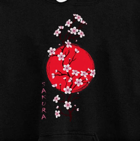 JAPAN SAKURA CHERRY BLOSSOMS BLOOM IN SPRING TIME Pullover Hoodie