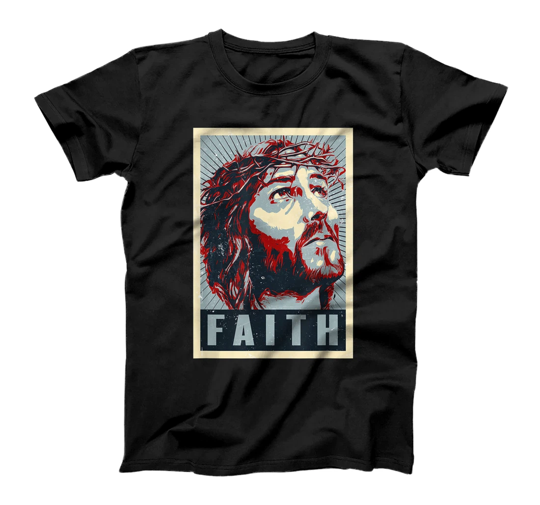 Jesus Christ Faith Iconic Christian T-Shirt