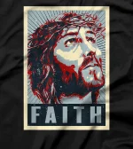 Jesus Christ Faith Iconic Christian T-Shirt