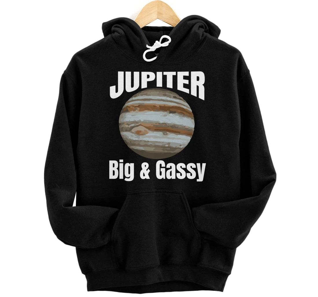 Jupiter Big and Gassy Planet Pullover Hoodie
