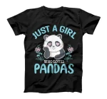 Just A Girl Who Loves Pandas Cute Panda Gift For Girls T-Shirt
