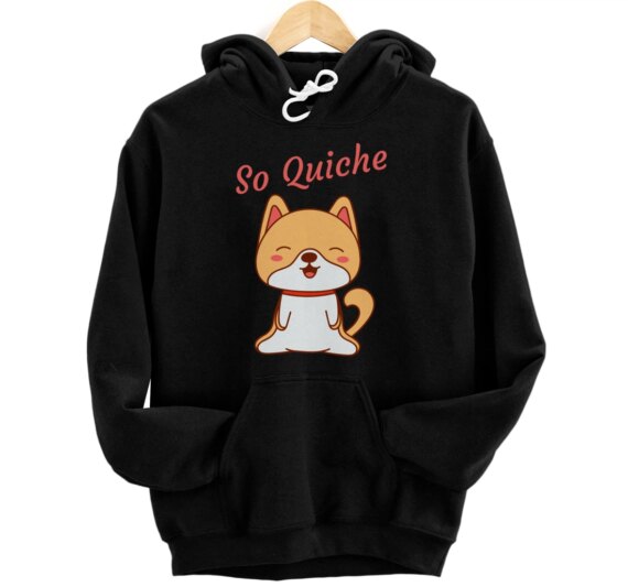 Kawaii For Teen Girls So Quiche Shiba Inu Cute Pretty Adorbs Pullover Hoodie