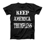 Keep America Without Him Distressed American Flag T-Shirt