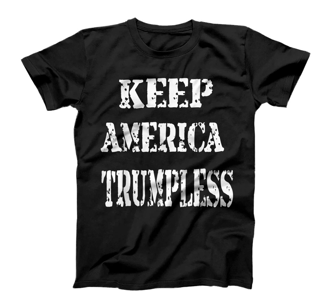 Keep America Without Him Distressed American Flag T-Shirt