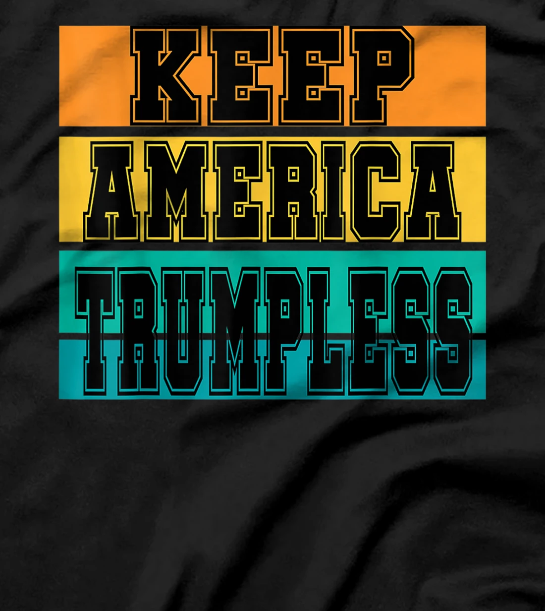 Keep America Without Him Distressed American Flag T-Shirt