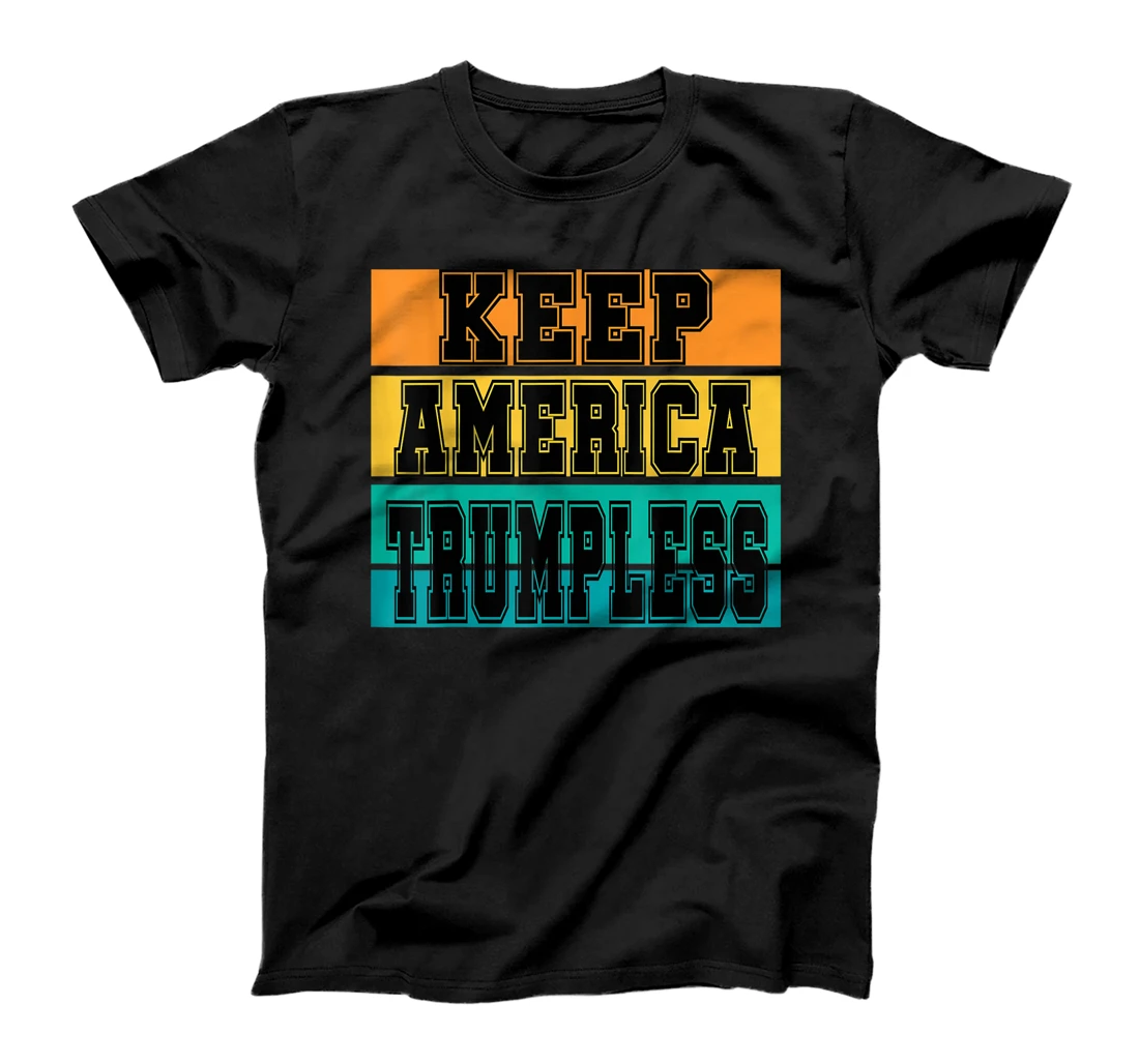 Keep America Without Him Distressed American Flag T-Shirt