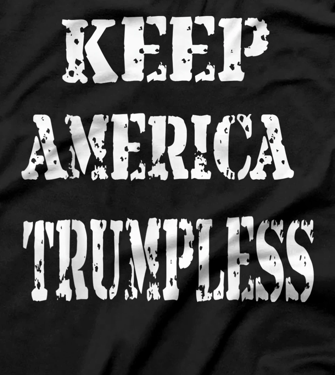 Keep America Without Him Distressed American Flag T-Shirt
