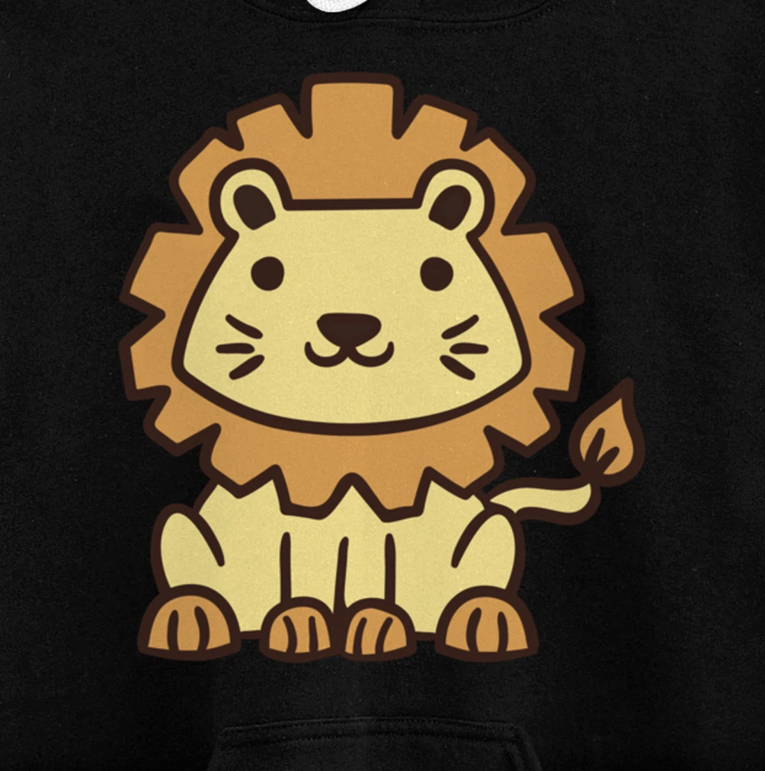 King of the Animals Design Lion Baby Comic Lions Predator Fun Pullover Hoodie