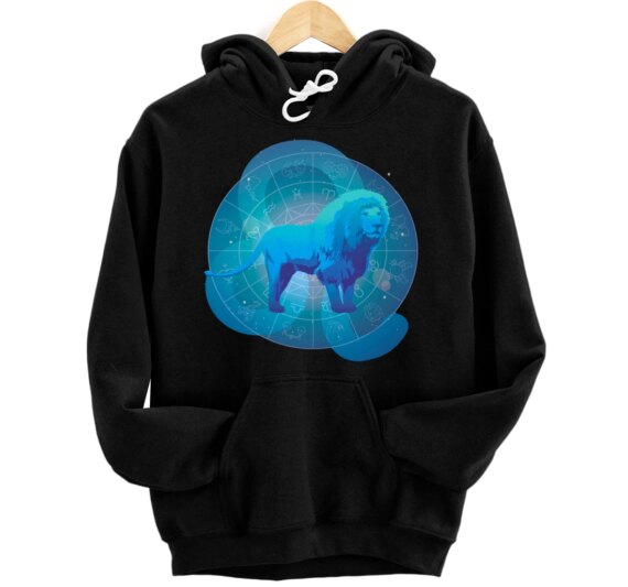 Leo Star Birth Sign Zodiac Astrological Horoscope Symbol Pullover Hoodie