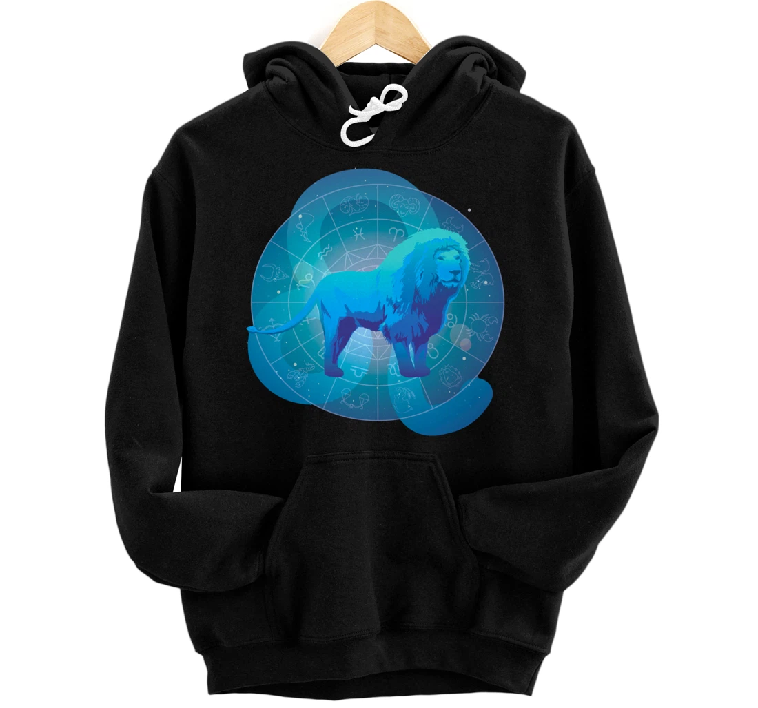 Leo Star Birth Sign Zodiac Astrological Horoscope Symbol Pullover Hoodie