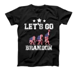 Let's Go Brandon Conservative Anti Liberal US Flag T-Shirt