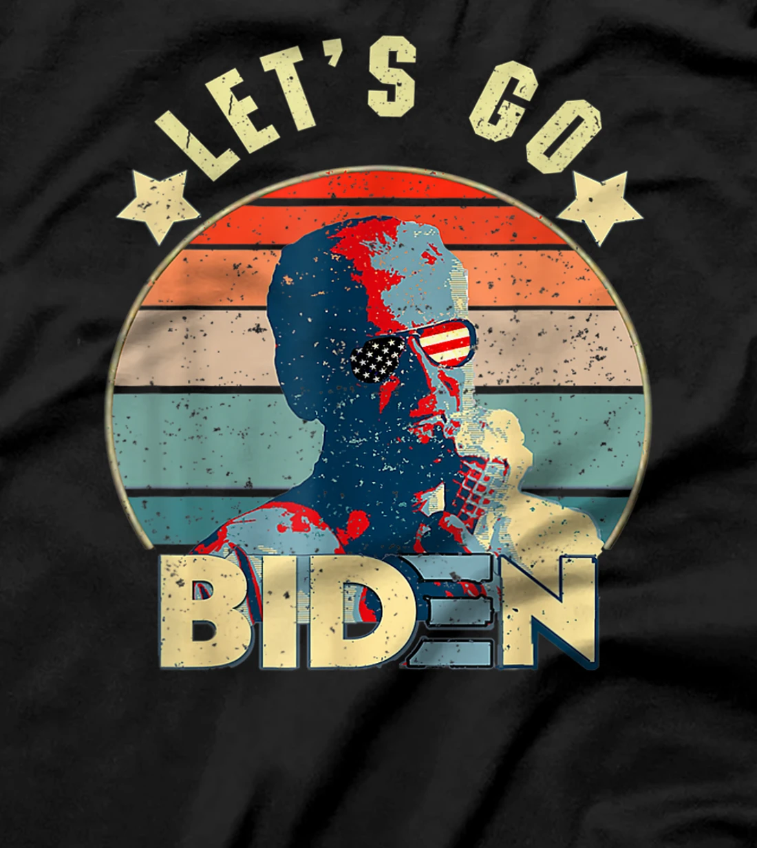 Let's Go Brandon - Let's Go Biden, Biden Eating Ice-Cream T-Shirt