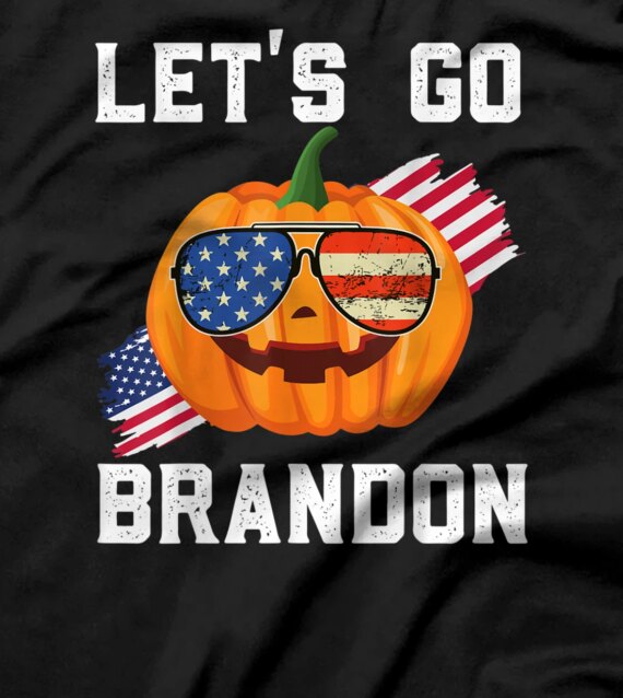 Let's Go Brandon sunglasses usa flag vintage T-Shirt