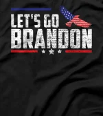 Let's go Brandon Vintage Eagle US Flag T-Shirt