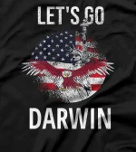 Let's Go Darwin - BACK PRINT Conservative Liberal US T-Shirt