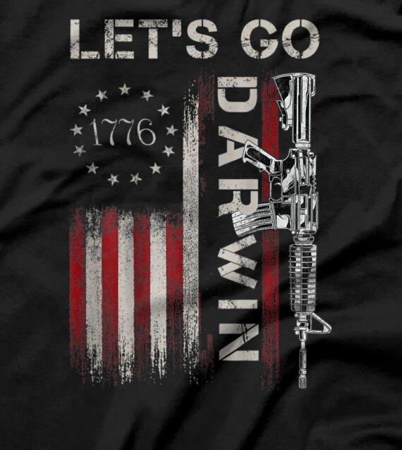 Let’s Go Darwin American Flag Vintage T-Shirt