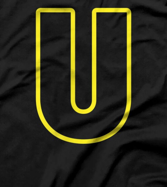 Letter U English Alphabet T-Shirt