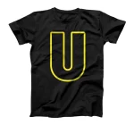 Letter U English Alphabet T-Shirt