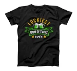 Luckiest Mom Of Twins Ever Pregnancy Announcement T-Shirt