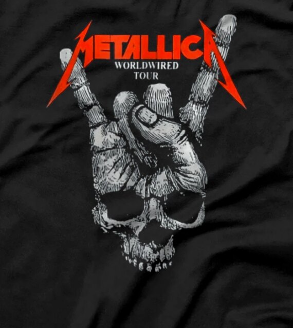 M_etal_licas 25 Hot Rock Band Limited Design T-Shirt