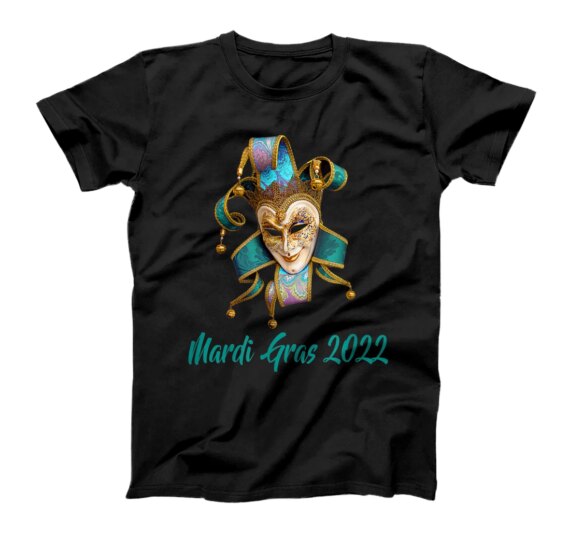 Mardi Gras 2022 Festival Mask Party T-Shirt