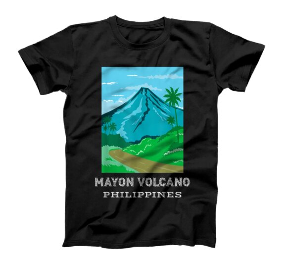 Mayon Volcano Albay Philippines Camping Hiking Outdoors T-Shirt