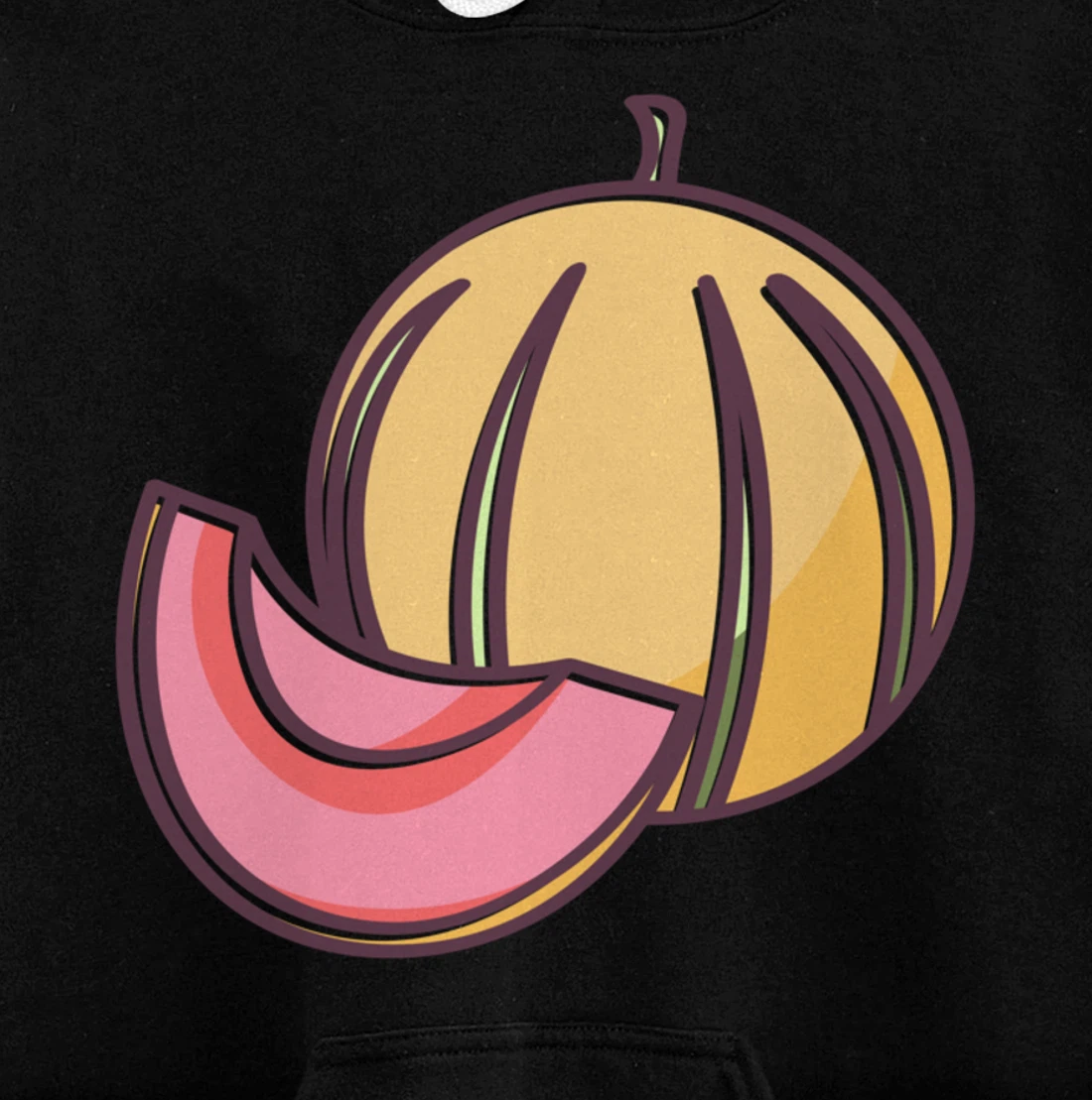 Melon summer fruit design for fruit and watermelon fans Pullover Hoodie