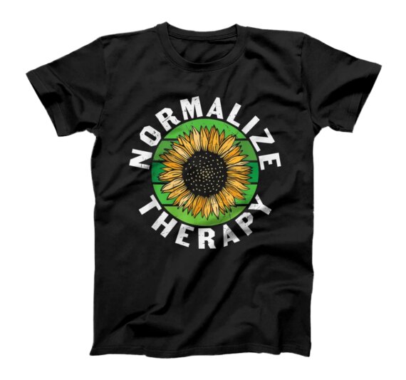 Mental Health Awareness Normalize Therapy Self Improvement T-Shirt
