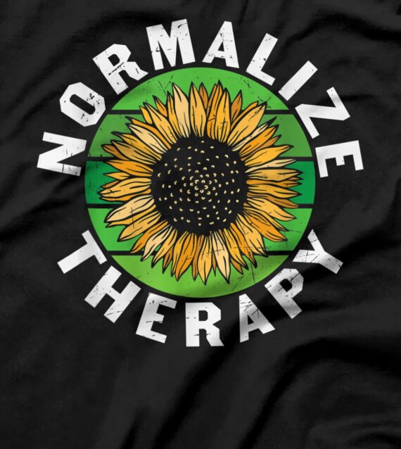 Mental Health Awareness Normalize Therapy Self Improvement T-Shirt