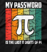 My password is the last 8 digits of pi - math pi day T-Shirt