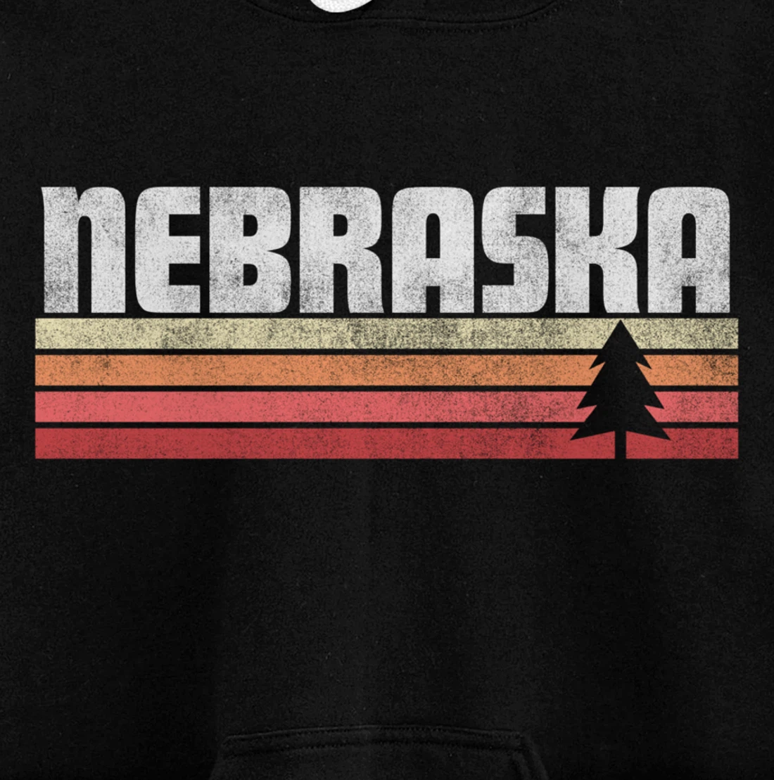 Nebraska Retro Style Shirt Vintage 70s 80s 90s Home Gift Pullover Hoodie