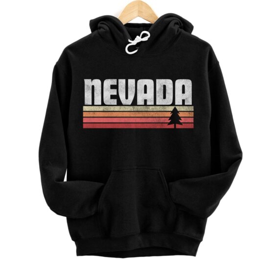 Nevada Retro Style Shirt Vintage 70s 80s 90s Home Pride Gift Pullover Hoodie