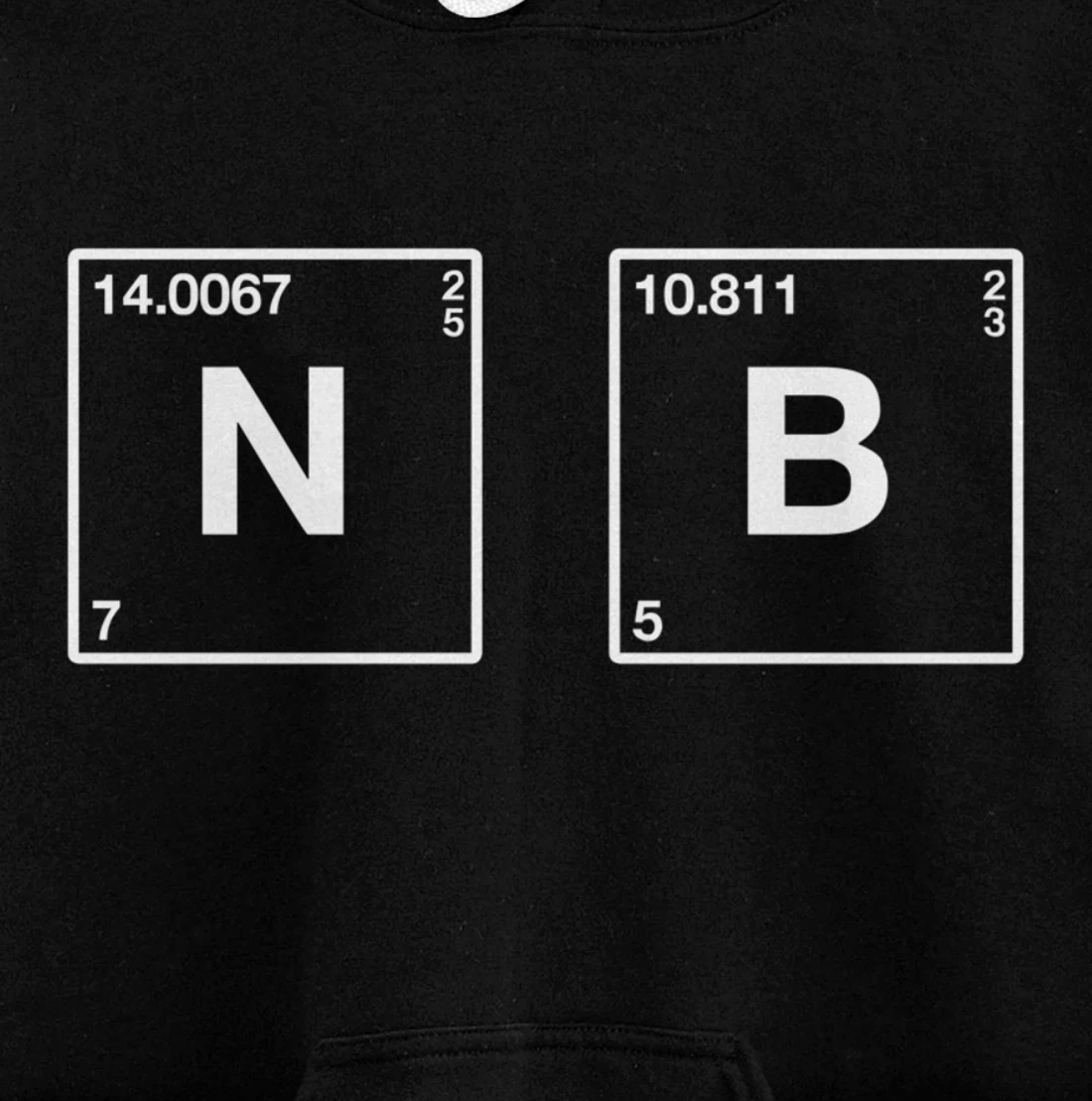 Non-binary Pride, NB Periodic Table, LGBTQ Nonbinary Science Pullover Hoodie