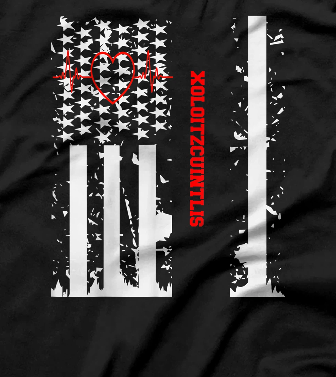 Norfolk Terrier Dog Graphic with Vintage USA Flag T-Shirt