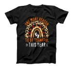 One More Reason To Be Thankful This Year Leopard Rainbow T-Shirt