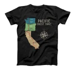 PCT - Pacific Crest Trail Hiking Map T-Shirt