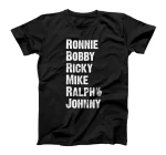 Peace Sign Ronnie Bobby Ricky Mike Ralph Johnny T-Shirt