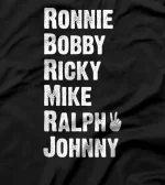 Peace Sign Ronnie Bobby Ricky Mike Ralph Johnny T-Shirt