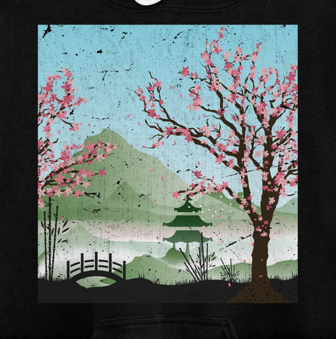 Pink Flower Floral Japanese Sakura Tree Cherry Blossom Pullover Hoodie