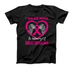 Pink In Memory Of My Great Grandma Breast Cancer Awareness T-Shirt