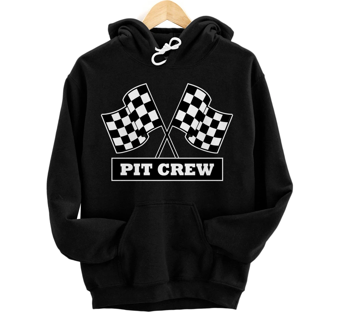 Pit Crew for Racing Party Parents Pit Dark Pullover Hoodie