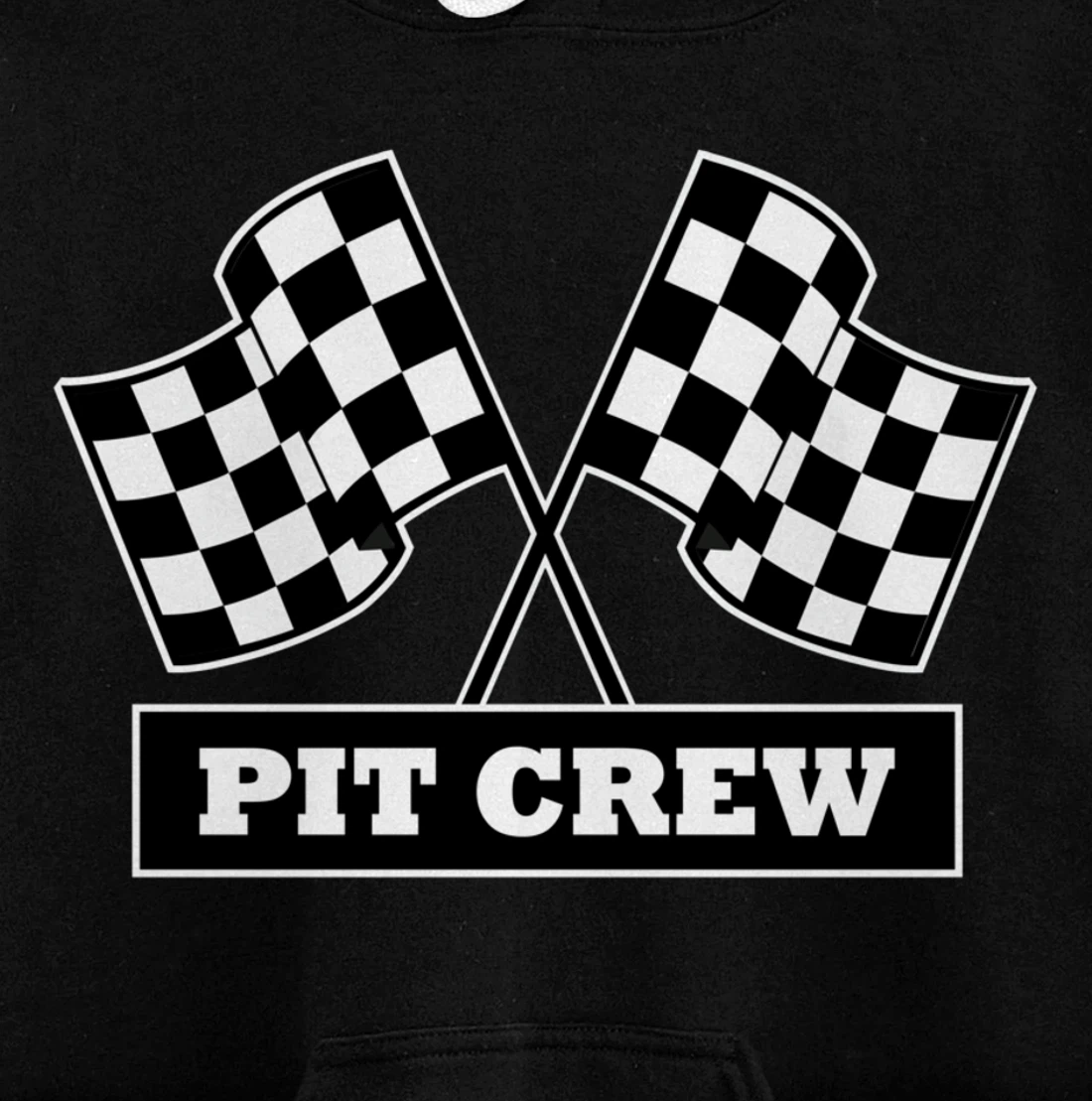 Pit Crew for Racing Party Parents Pit Dark Pullover Hoodie