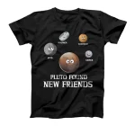 Pluto Found New Friends Solar Space Science T-Shirt