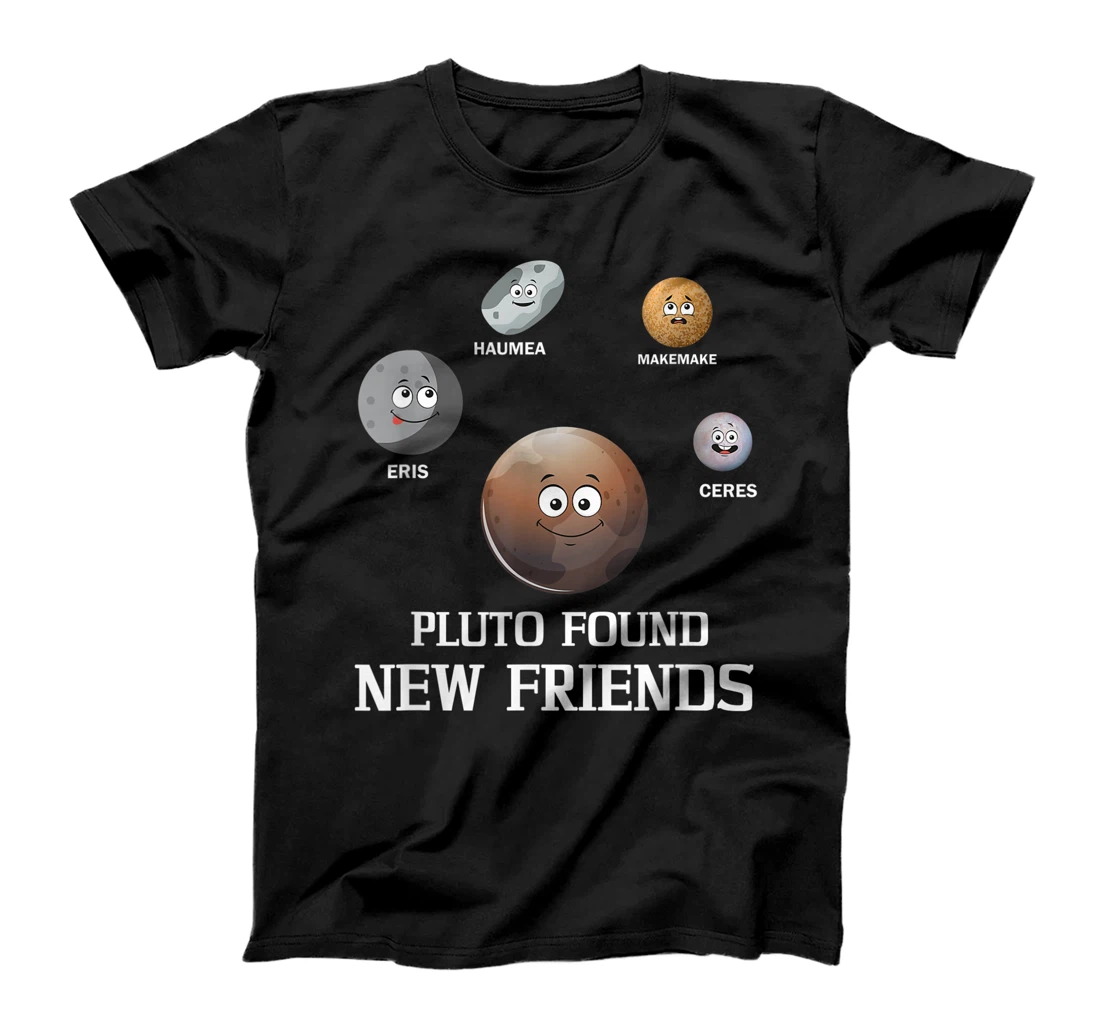 Pluto Found New Friends Solar Space Science T-Shirt