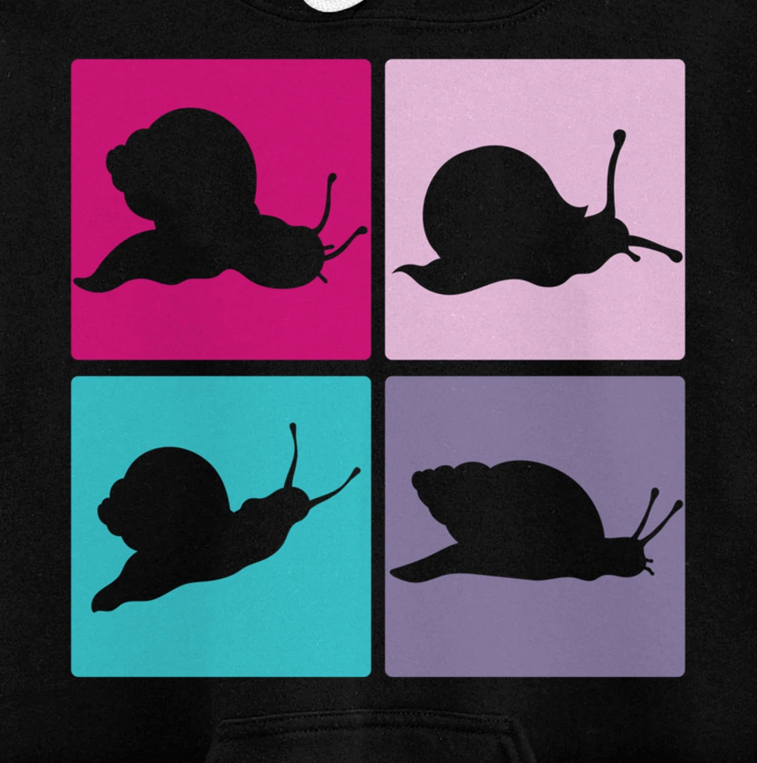 Pop Art Animal Lover Slug Gastropod Sluggish Snail Pullover Hoodie