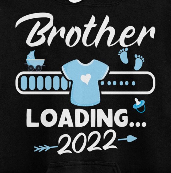 Pregnancy Announcements Brother to be 2022 Pullover Hoodie