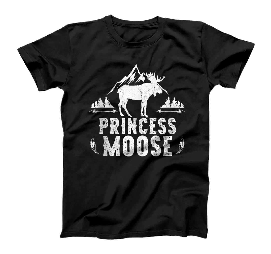 Princess Moose Matching Family Camping Hiking T-Shirt T-Shirt